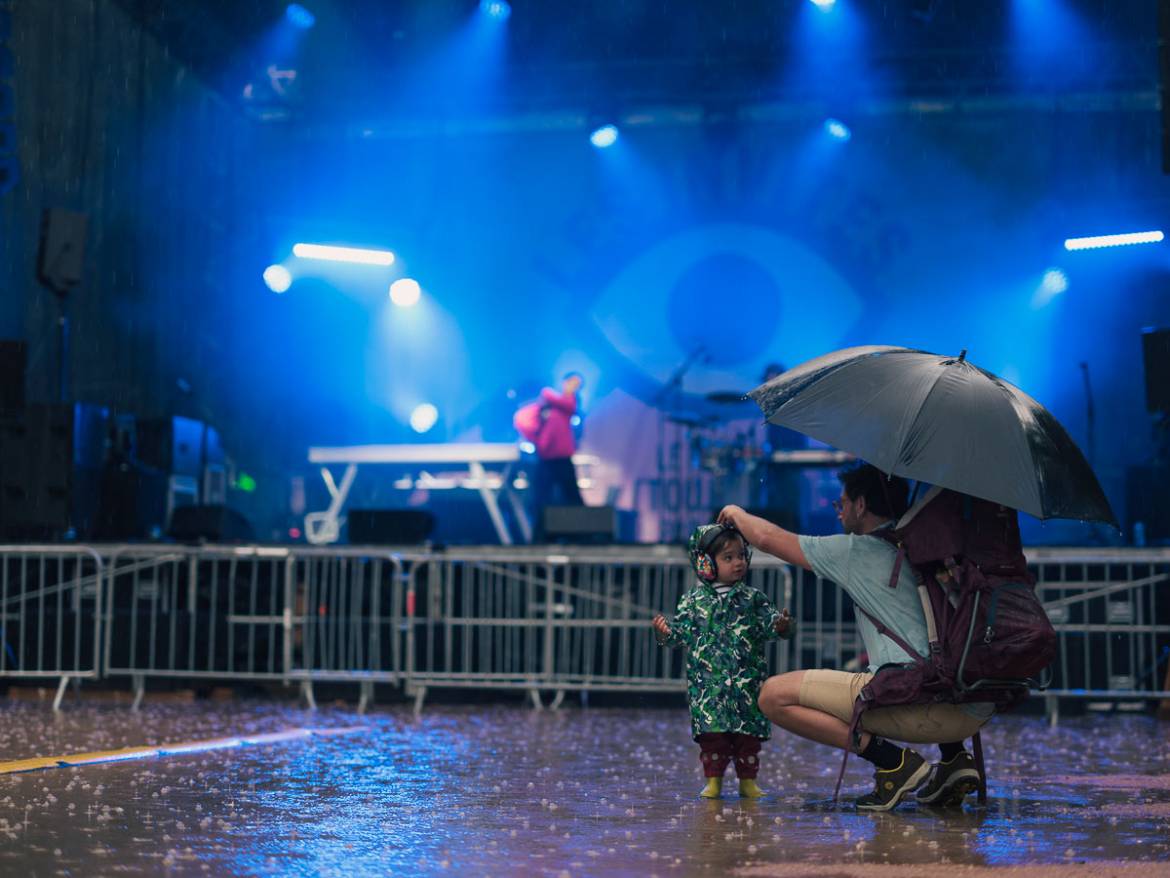 Bertrand Blessing, DJ Set... Sous la pluie ! - (c) Lucas Frangella